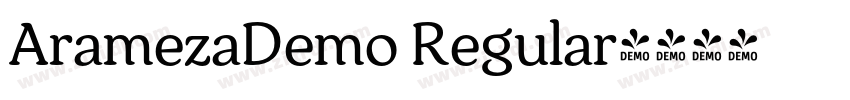 AramezaDemo Regular字体转换